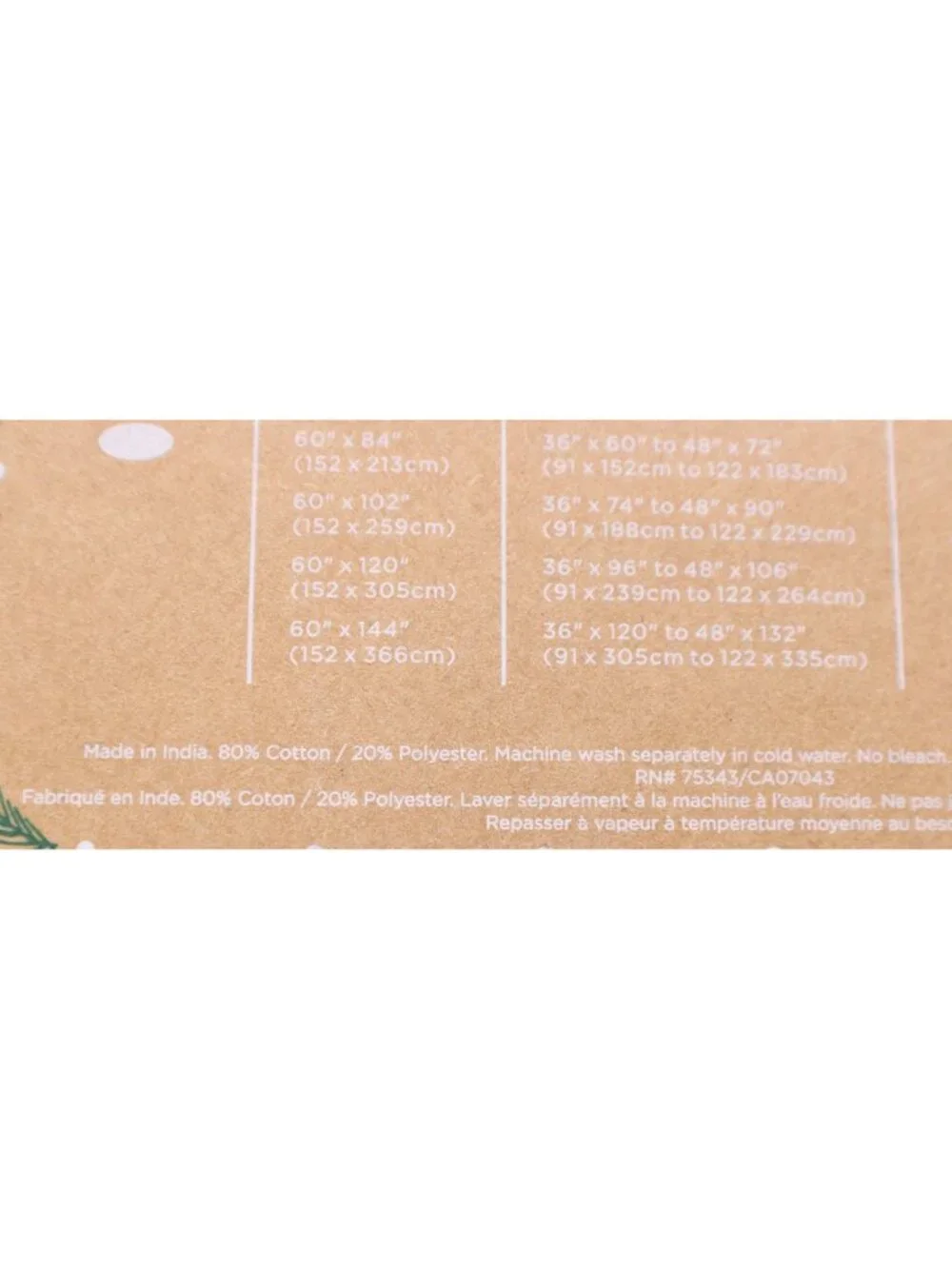 NEW Aspen Oblong Rectangular Tablecloth 60x102
